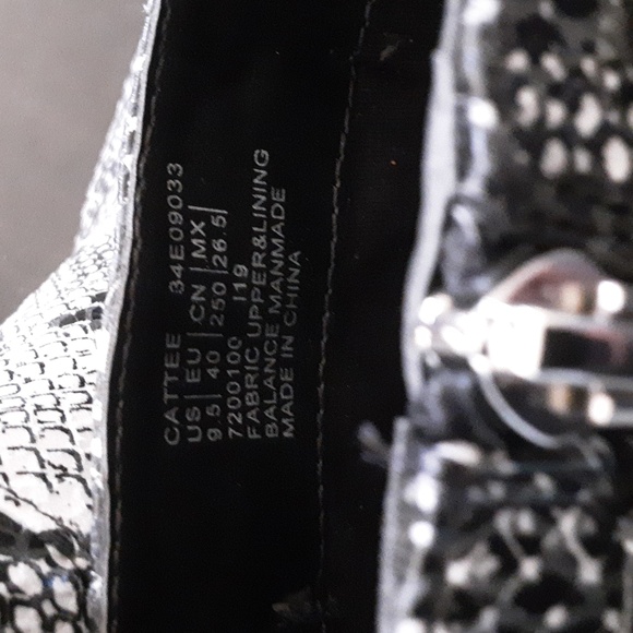 Calvin Klein Monochrome Snake Pattern Boots - Picture 4 of 4